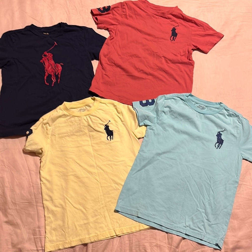 Polo Ralph Lauren Boys Size 7 T-shirt Bundle